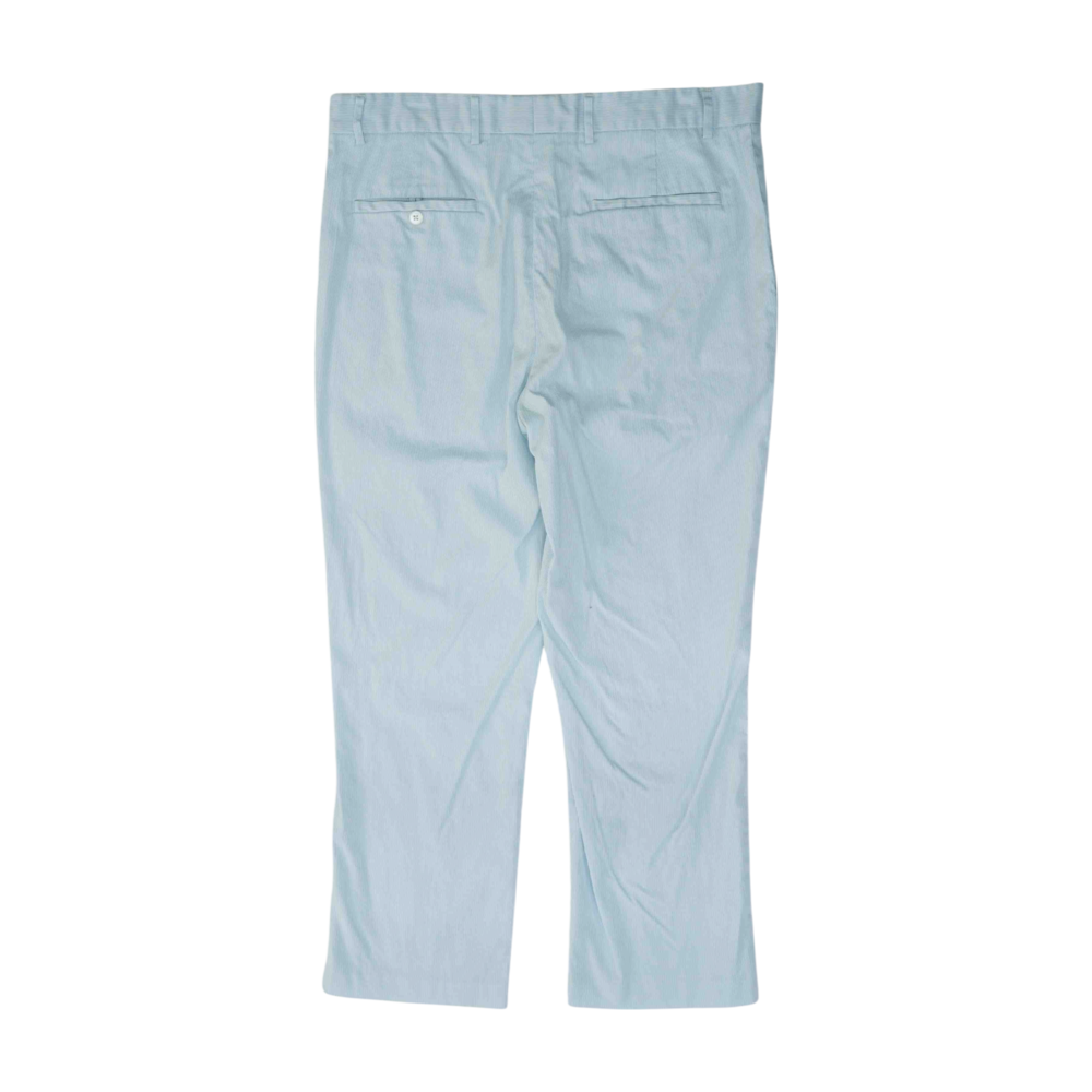 Blue Striped Straight Pants