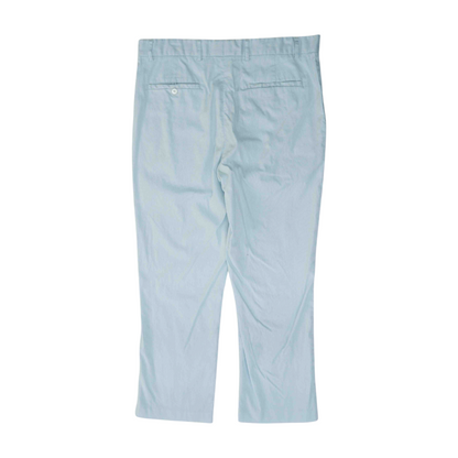 Blue Striped Straight Pants