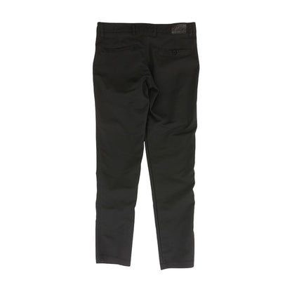 Black Solid Chino Pants