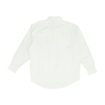 Ivory Solid Long Sleeve Button Down