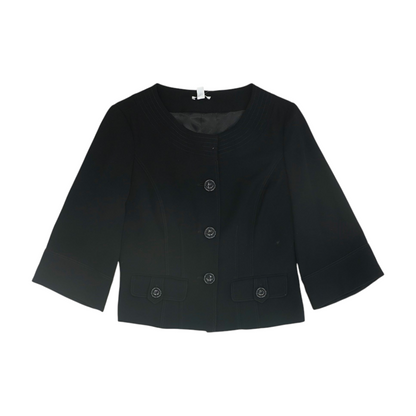 Black Solid Blazer
