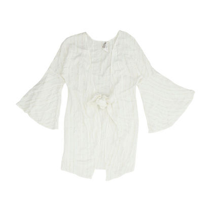 White Striped Cover-Up