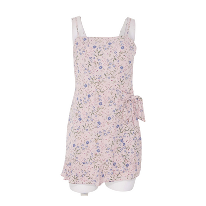 Pink Floral Mini Dress