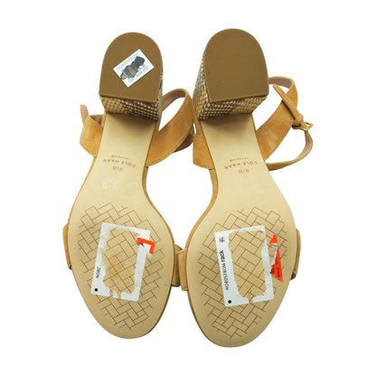 Tan Block Heels
