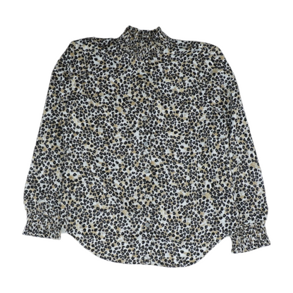 Tan Animal Print Button Down
