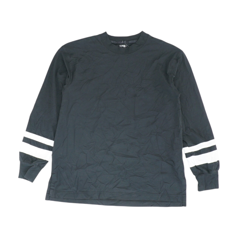 YPB Black Solid T-Shirt – Image 1