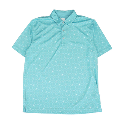 Blue Print Short Sleeve Polo