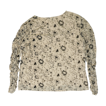 Beige Floral Blouse