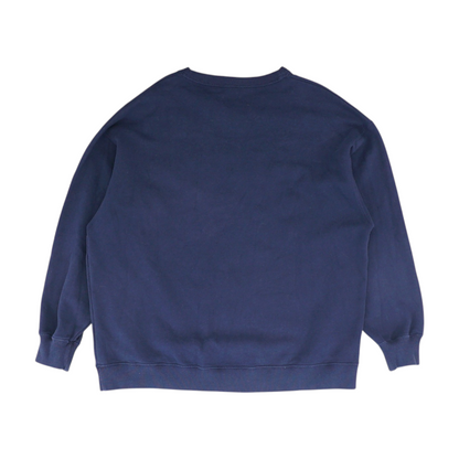 Navy Solid Sweatshirt Pullover