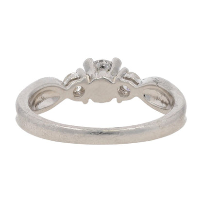 .33 Ct and .16 Ct Platinum Three Diamond Engagement Ring