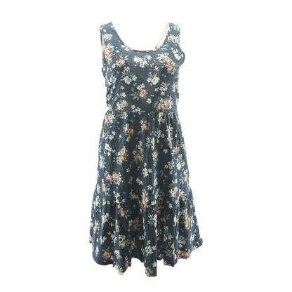 Navy Floral Mini Dress