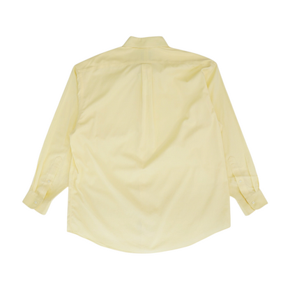 Yellow Solid Long Sleeve Button Down