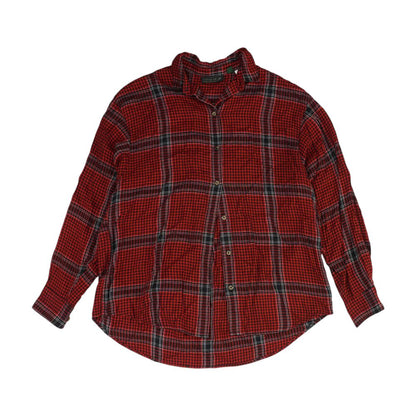 Red Check Button Down