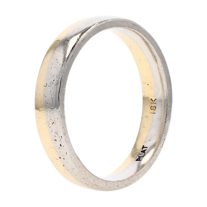 14K Two-Tone Gold Band Ring
