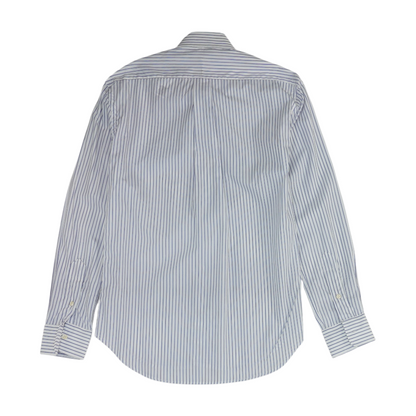 White Striped Long Sleeve Button Down