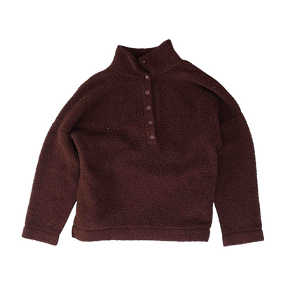 Maroon Solid 1/4 Zip Pullover