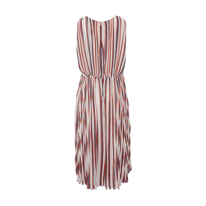 Multi Plus Striped Midi Dress