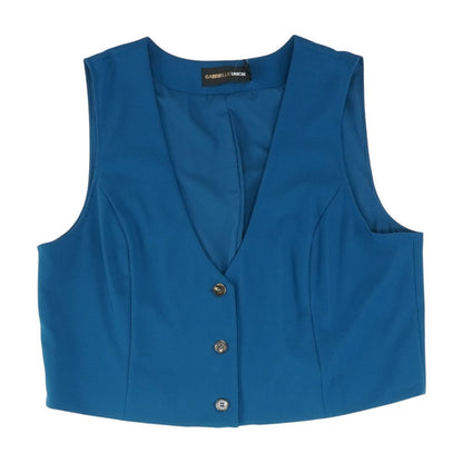 Teal Solid Suit Vest