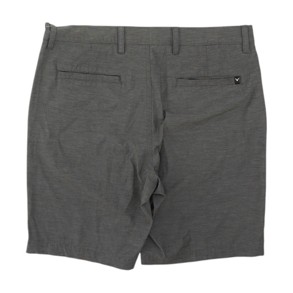 Gray Striped Active Shorts