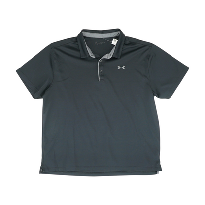 Black Solid Short Sleeve Polo
