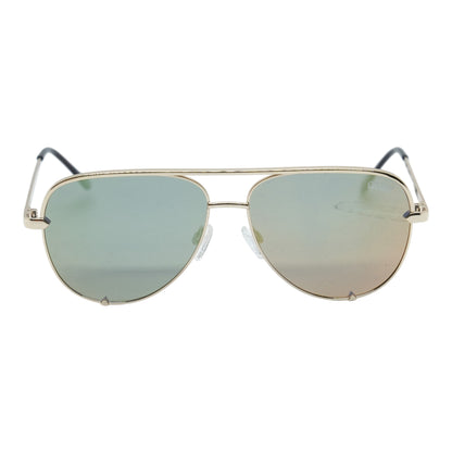 Gold High Key Aviator Sunglasses