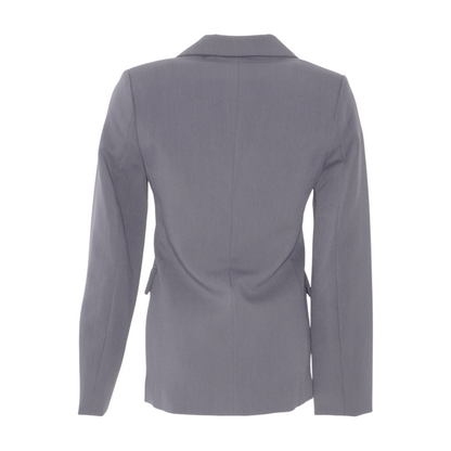 Gray Solid Blazer