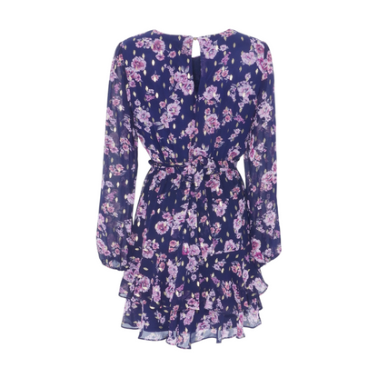 Navy Floral Mini Dress