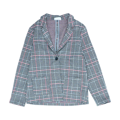 Gray Plaid Blazer