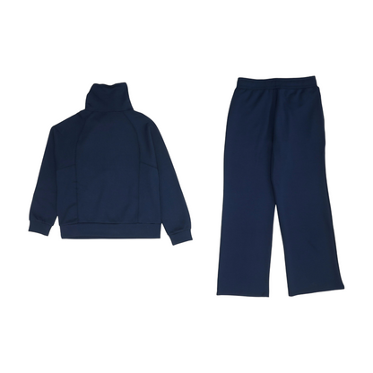 Navy Solid Pant Set