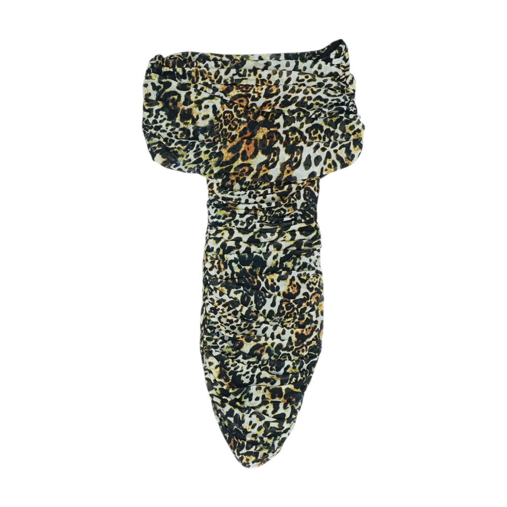 animal print mini dress color Black Animal Print Mini Dress – Unclaimed Baggage