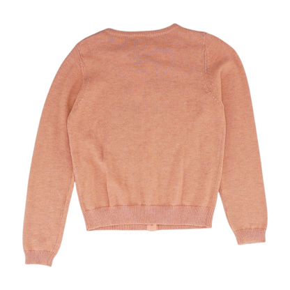 Pink Graphic Cardigan Sweater