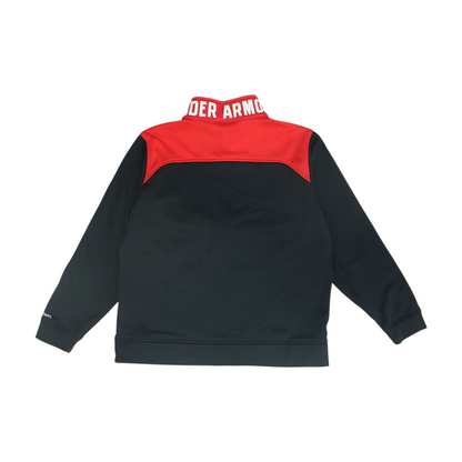 Red Color Block Jacket