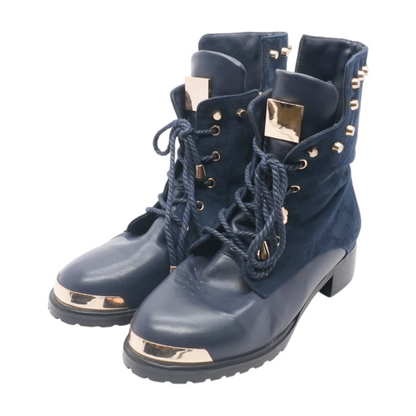 Navy Ankle Boots