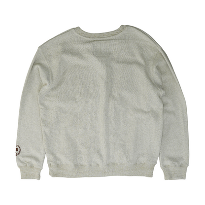 Beige Solid Sweatshirt Pullover