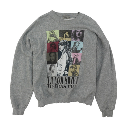 Gray Solid Sweatshirt Pullover