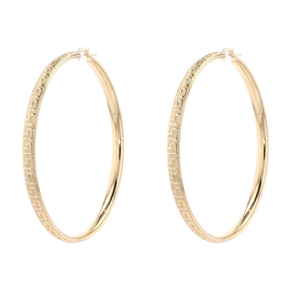 14K Yellow Gold Hoop Earrings