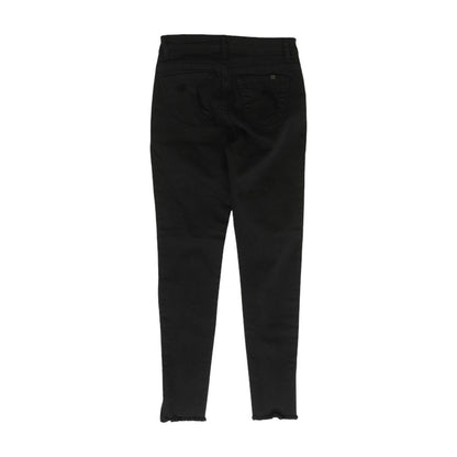 Black Solid Low Rise Skinny Leg Jeans