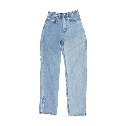 Blue High Rise Regular Jeans