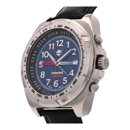 Compass Stainless Steel Watch