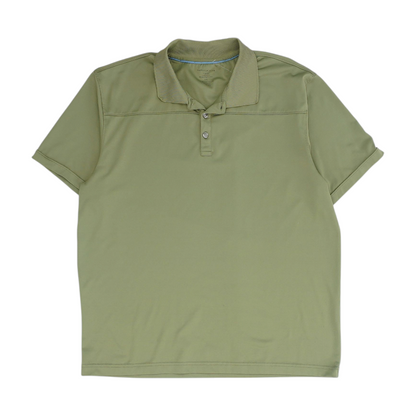 Green Solid Short Sleeve Polo