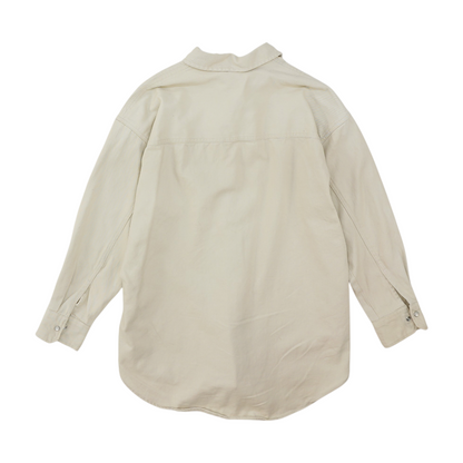 Beige Button Down