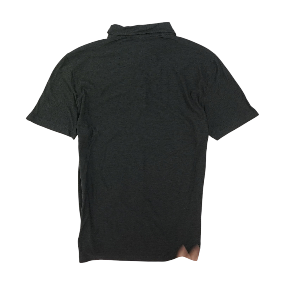 Charcoal Solid Short Sleeve Polo