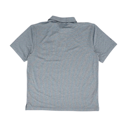 Gray Solid Short Sleeve Polo