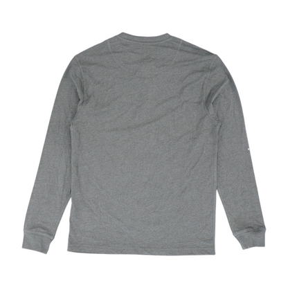 Gray Solid Henley T-Shirt