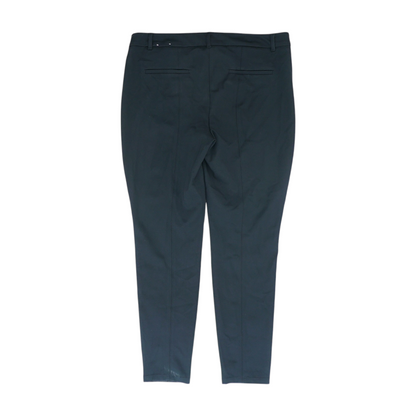 Black Long Print Tapered Pants