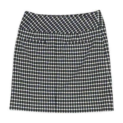 Black Geometric Mini Skirt