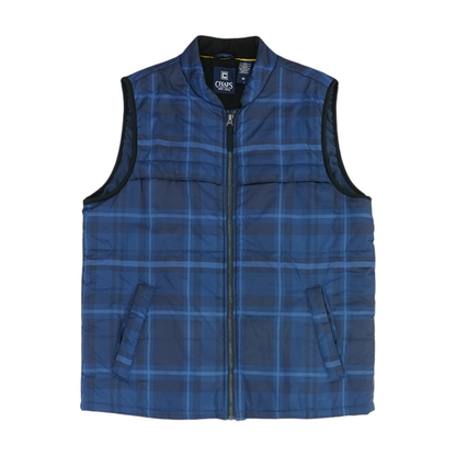 Blue Plaid Vest