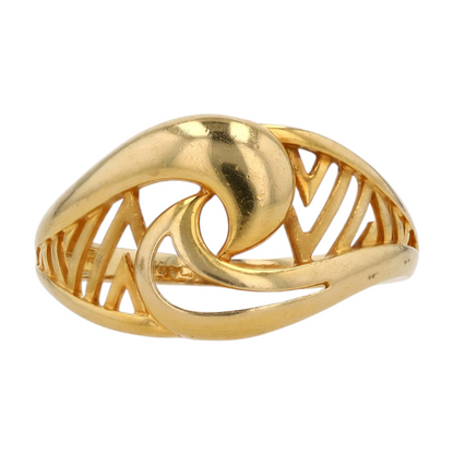 18K Yellow Gold Fashion Ring