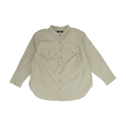 Brown Plus Button Down