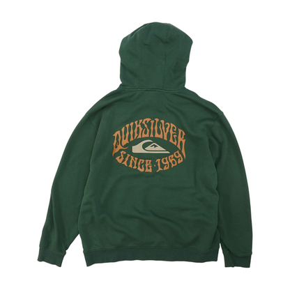Green Solid Hoodie Pullover
